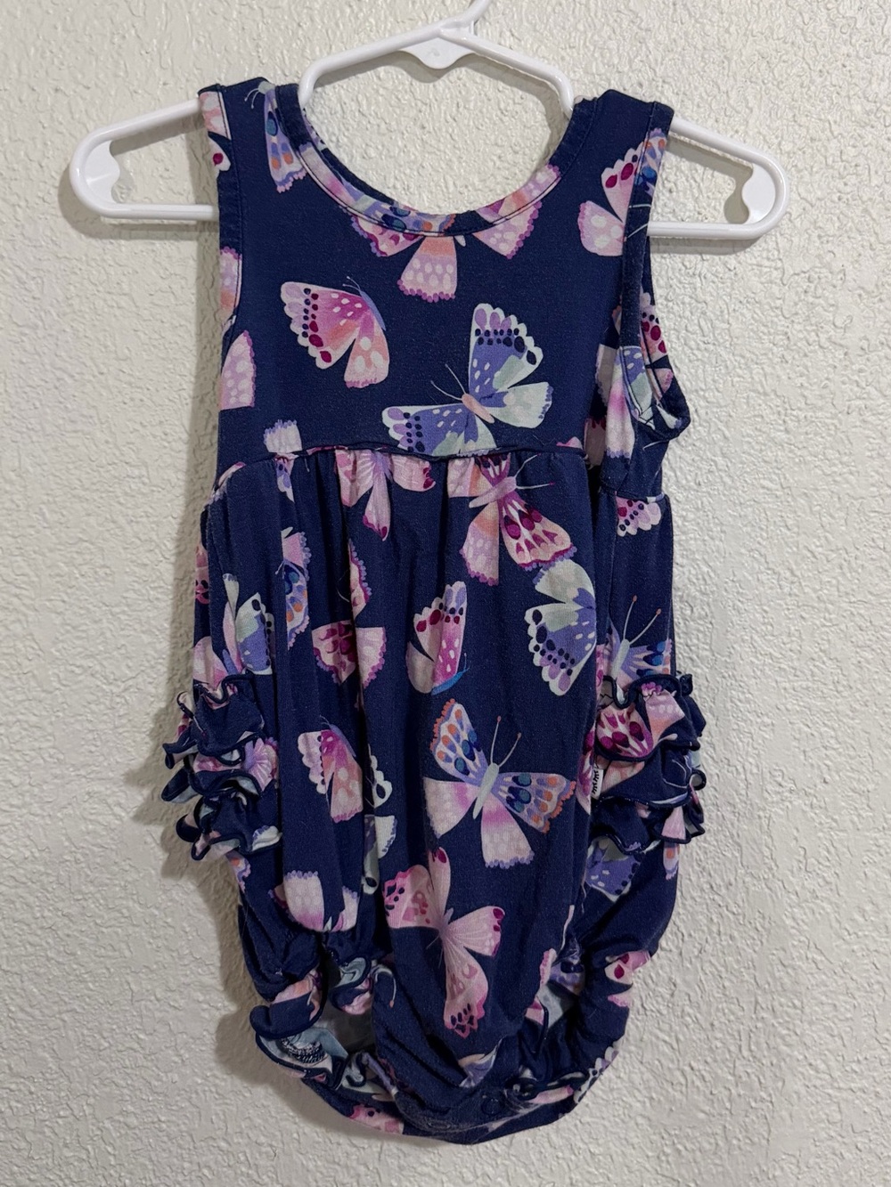 Little Sleepies Butterfly Bubble Romper 12-18M